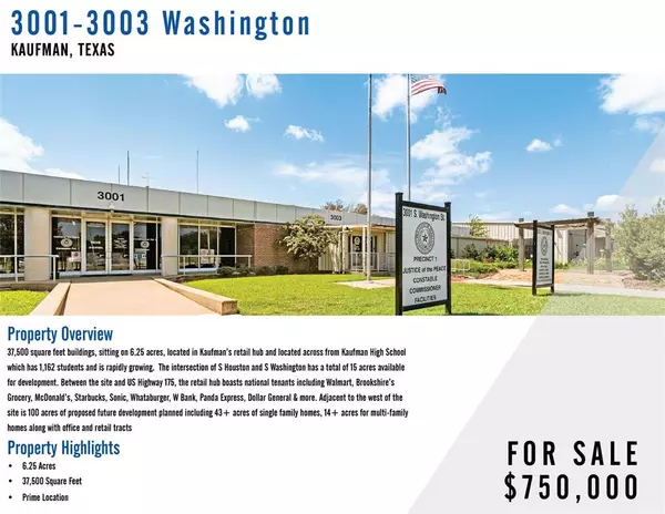 3001 Washington, Kaufman, TX 75142