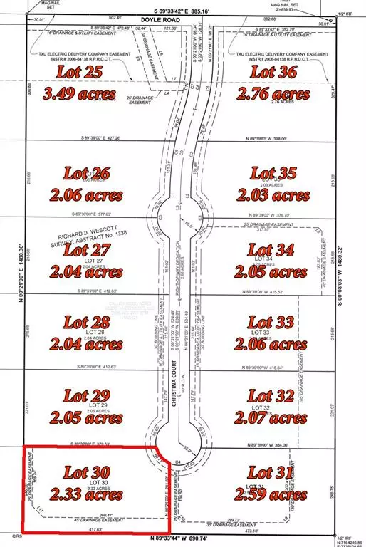 Krum, TX 76249,Lot 30 Christina Court