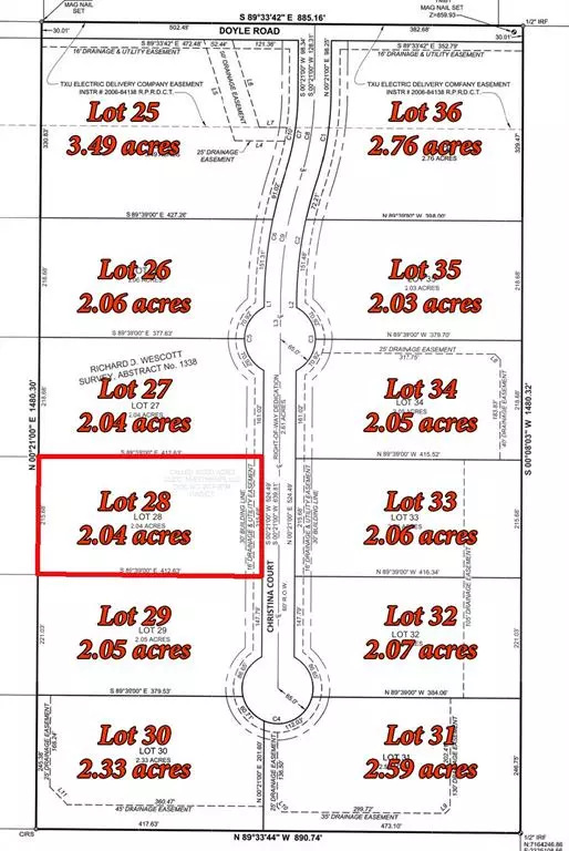 Lot 28 Christina Court, Krum, TX 76249