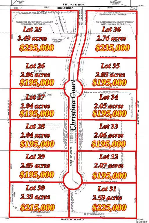 Krum, TX 76249,Lot 28 Christina Court