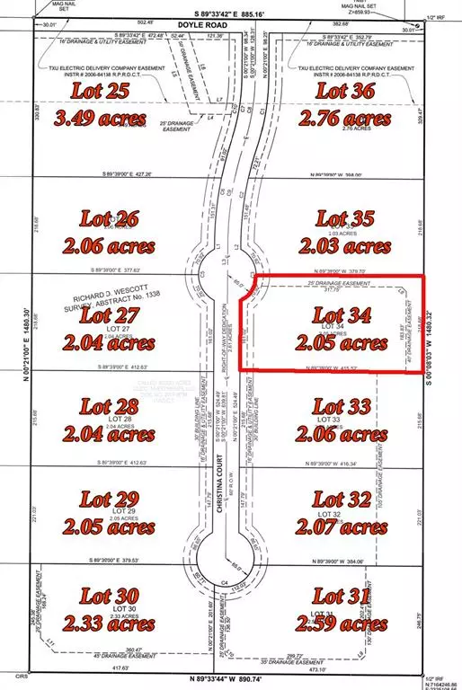 Lot 34 Christina Court, Krum, TX 76249