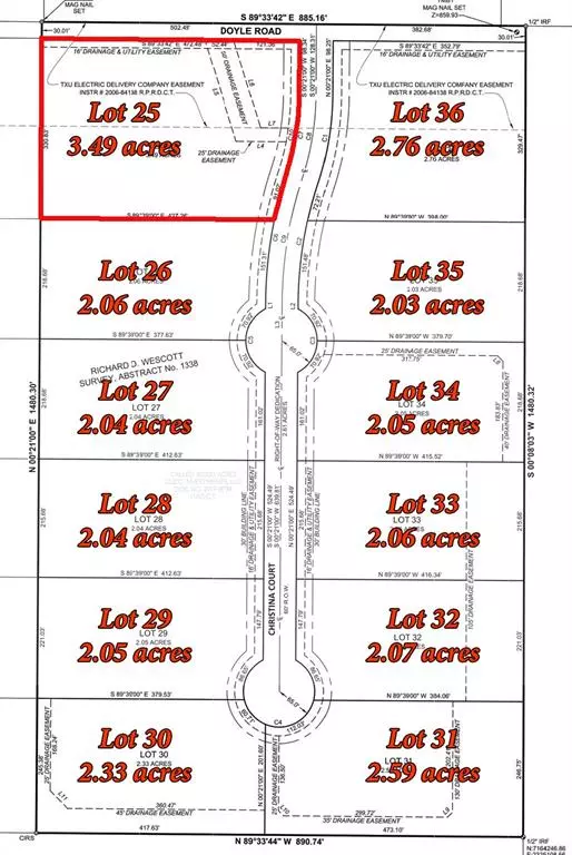 Lot 25 Christina Court, Krum, TX 76249