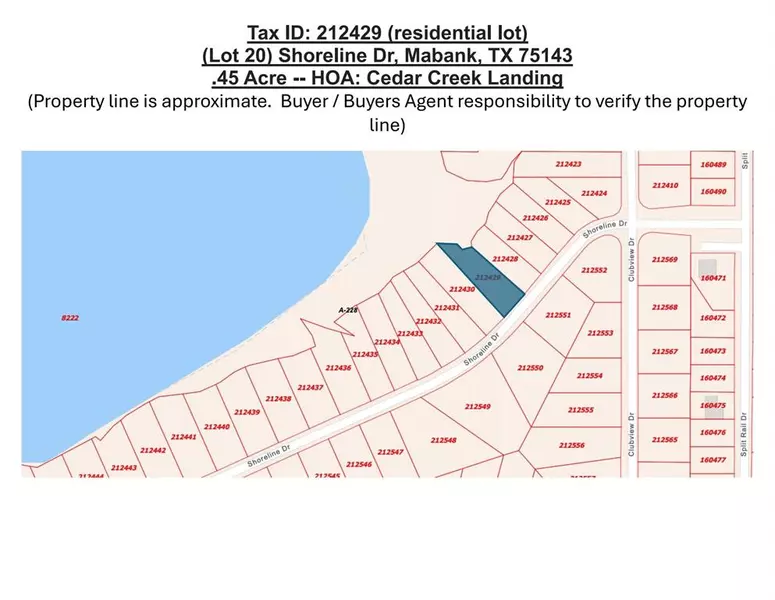 Lot 20 Shore Line Drive, Mabank, TX 75143