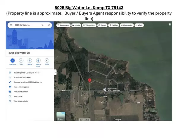 8025 Big Water Lane, Kemp, TX 75143