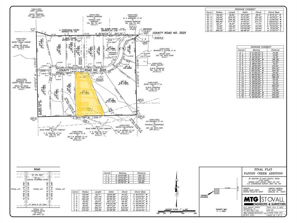 Lone Oak, TX 75453,LOT 11 TBD County Rd 3525