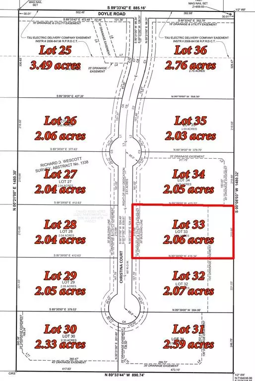 Krum, TX 76249,Lot 33 Christina Court