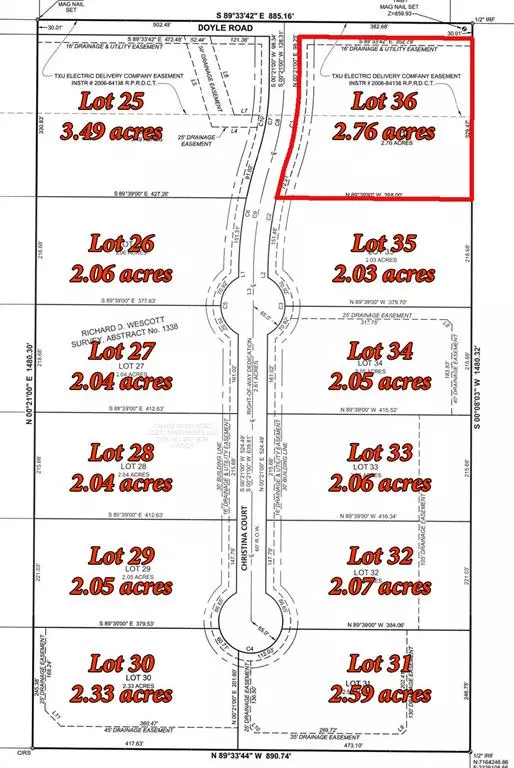 Krum, TX 76249,Lot 36 Christina Court