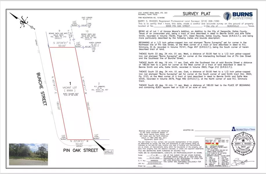 9999 Pin Oak Road #Lot 1, Seagoville, TX 75159