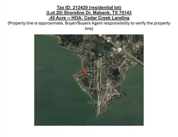 Mabank, TX 75143,Lot 20 Shore Line Drive