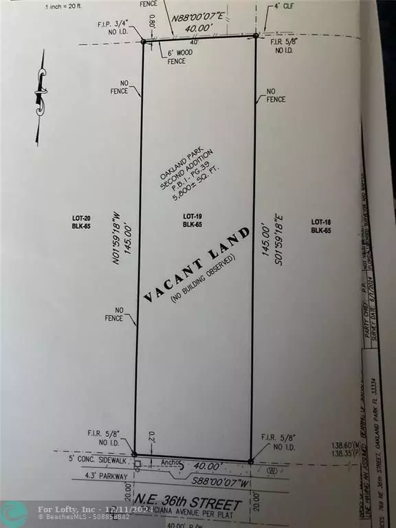 Oakland Park, FL 33334,Vacant Lot Bet. 719-769 NE 36th St