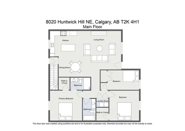 Calgary, AB T2K 4H1,8020 Huntwick HL Northeast