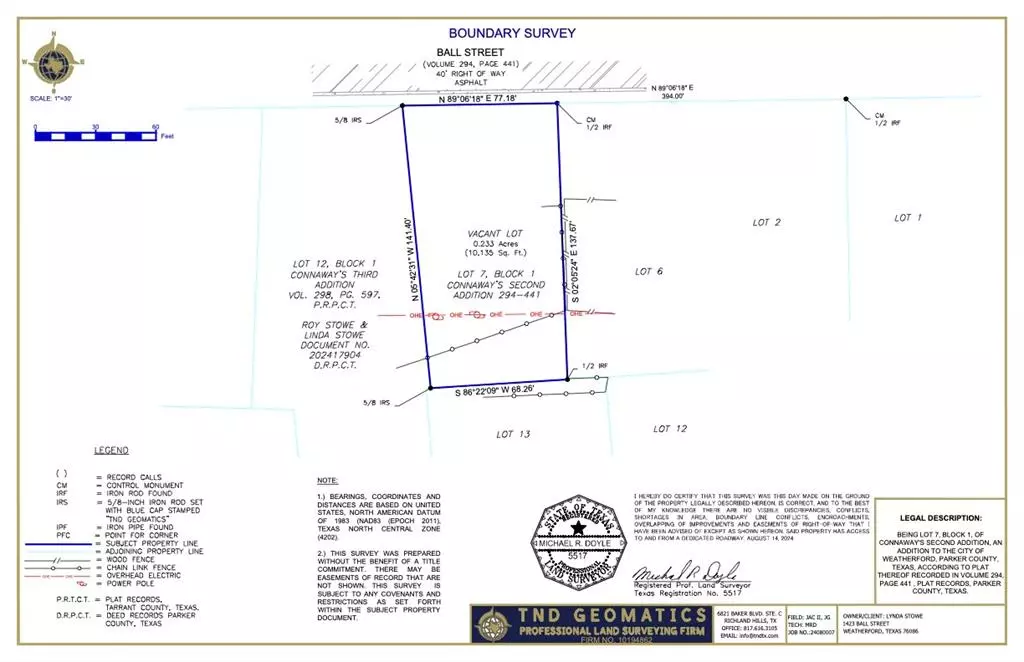 Weatherford, TX 76086,Lot 7 Ball Street