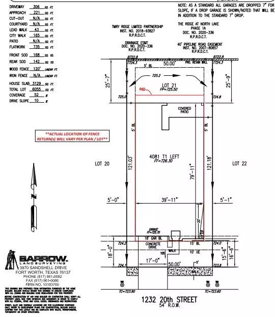 Argyle, TX 76226,1232 20th Street