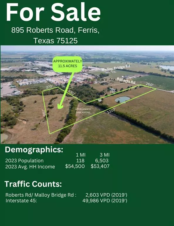 Ferris, TX 75125,895 Roberts Road