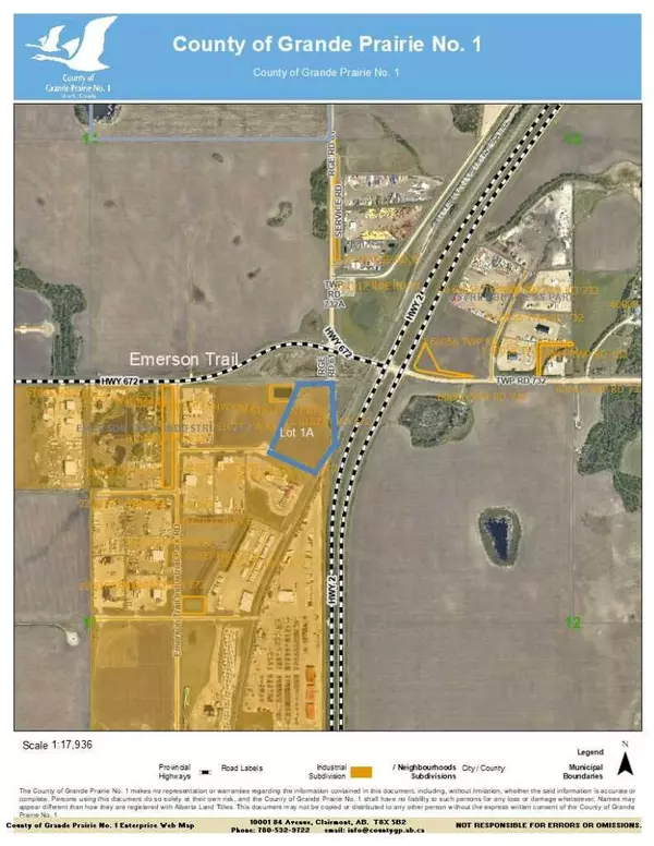 Rural Grande Prairie No. 1 County Of, AB T0H 3C0,13 61027 Highway 672