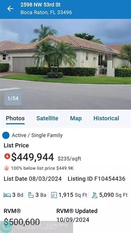 Boca Raton, FL 33496,2598 NW 53rd St