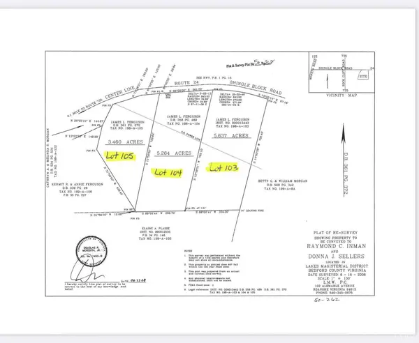 0 Shingle Block RD #Lot 103, Bedford, VA 24523