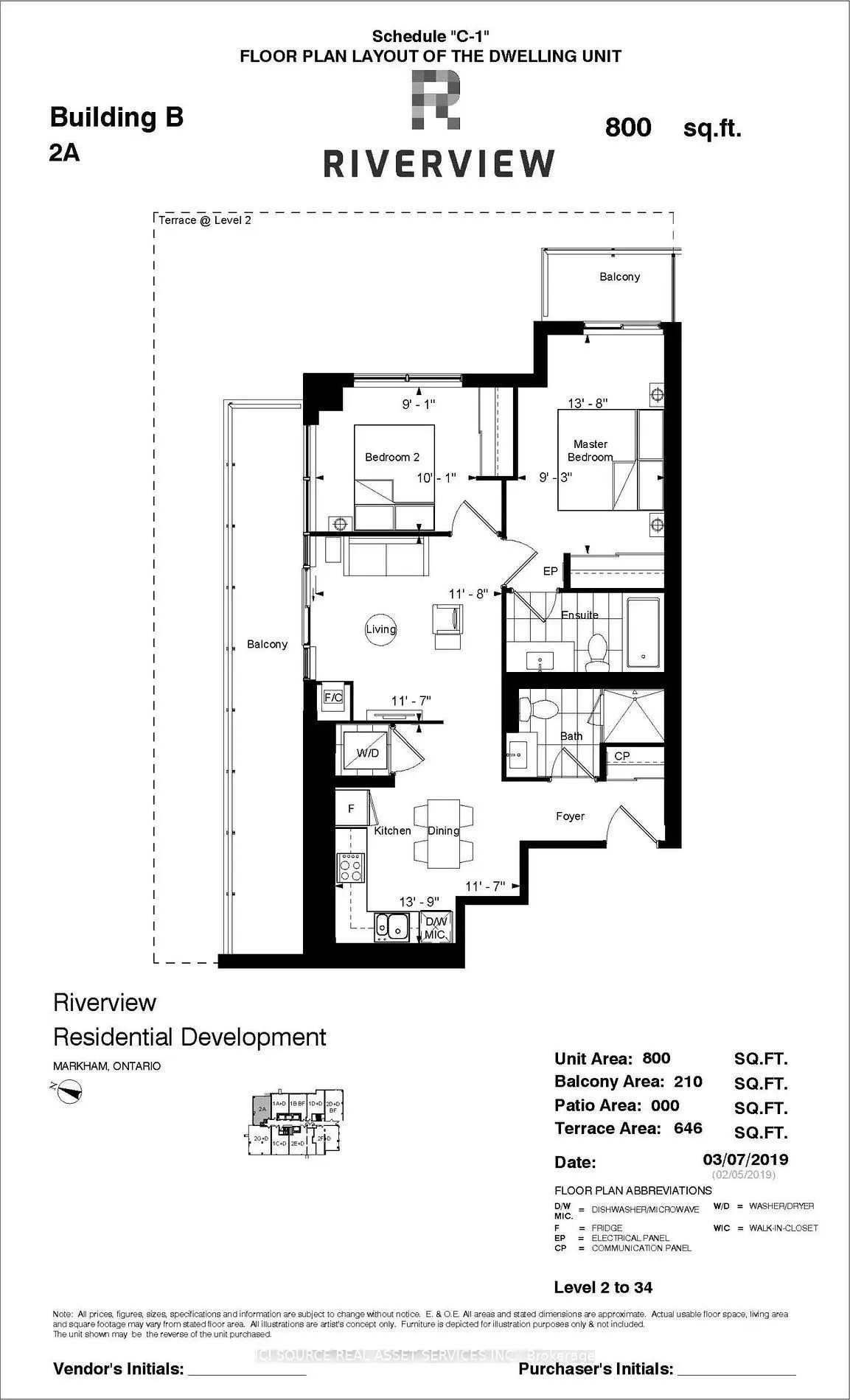 Markham, ON L3R 6L5,18 Water Walk DR #709