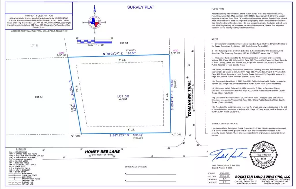 Quinlan, TX 75474,TBD Tomahawk Trail