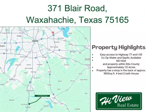 Waxahachie, TX 75165,371 Blair Road