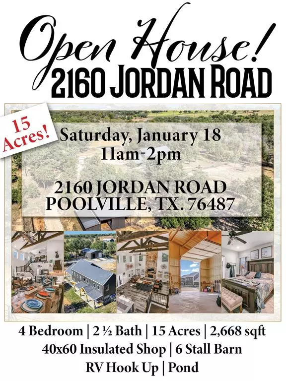 Poolville, TX 76487,2160 Jordan Road