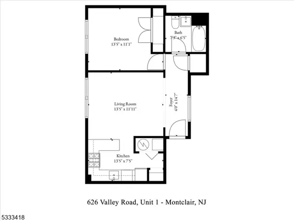 Montclair Twp., NJ 07043,626 Valley Rd Apt 1