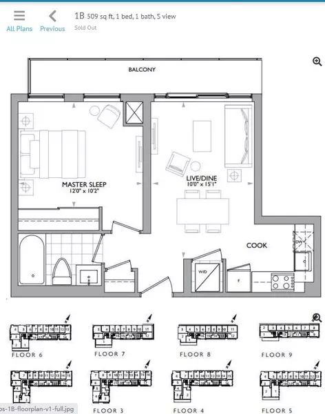 223 St Clair AVE W #515, Toronto C02, ON M4V 0A5