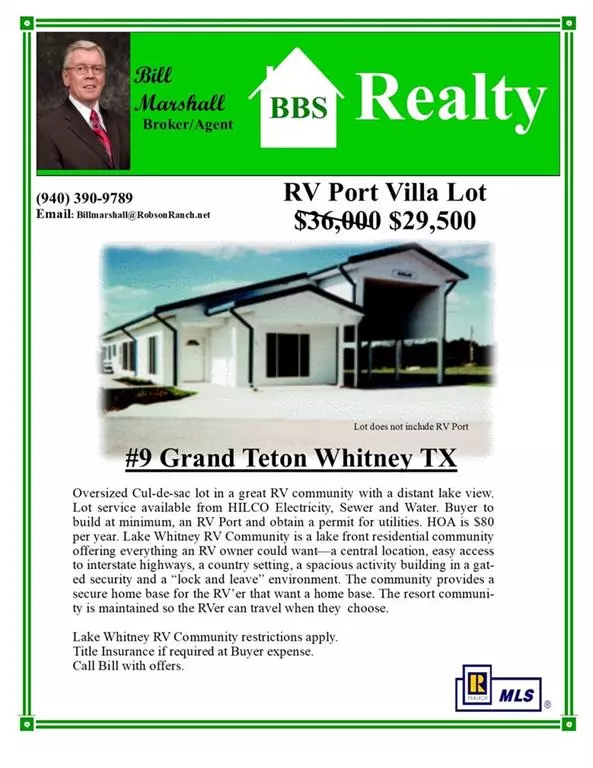 Whitney, TX 76692,9 NE Grand Teton Drive