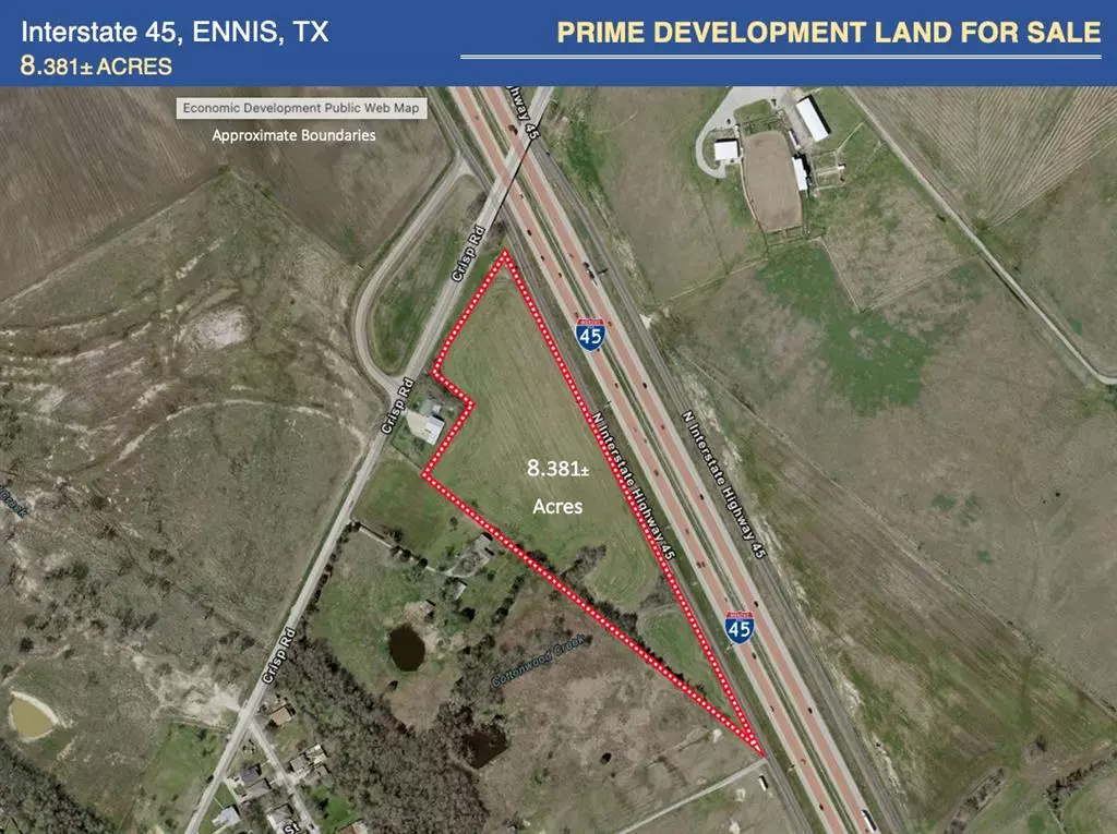 Ennis, TX 75119,TBD 8.38 ac Interstate 45