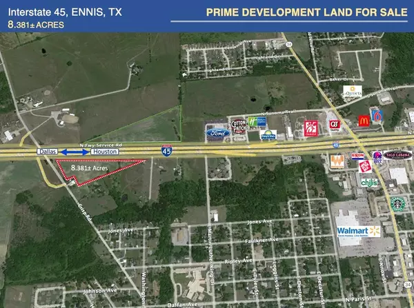 Ennis, TX 75119,TBD 8.38 ac Interstate 45