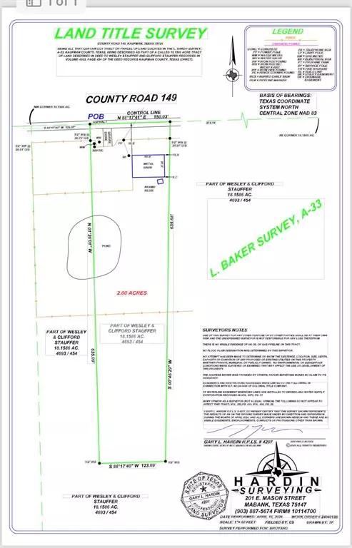 Kaufman, TX 75142,TBD 6 ACRES County Road 149