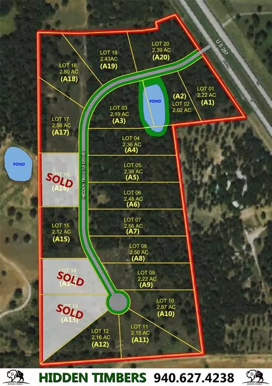 Alvord, TX 76225,157 (Lot A11) Hidden Timbres Drive