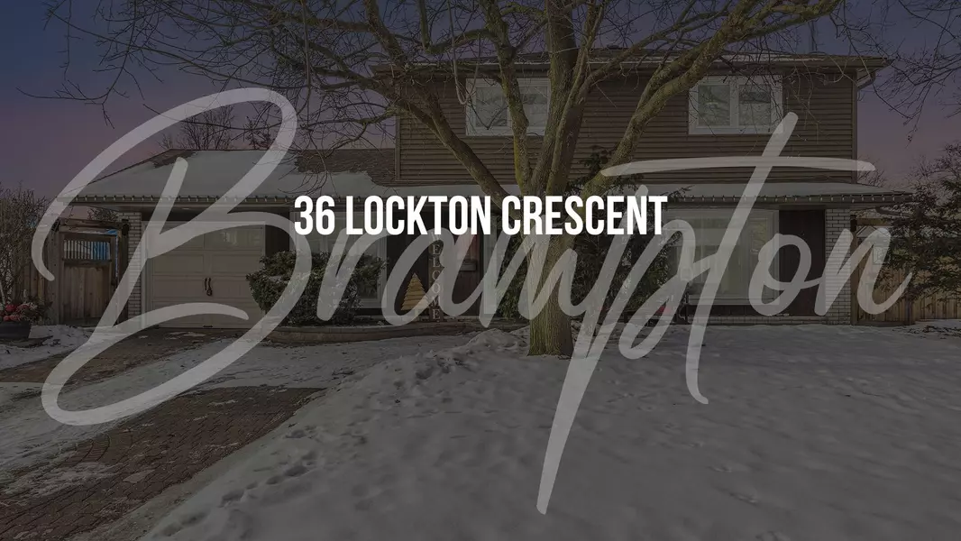 36 Lockton CRES, Brampton, ON L6W 1C3