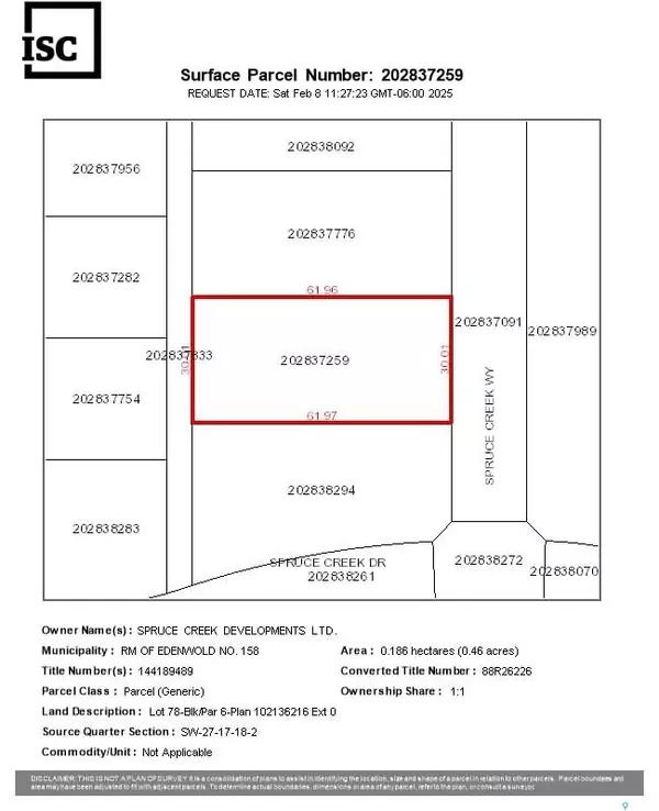 Edenwold Rm No. 158, SK S0G 3Z0,405 Spruce Creek WAY