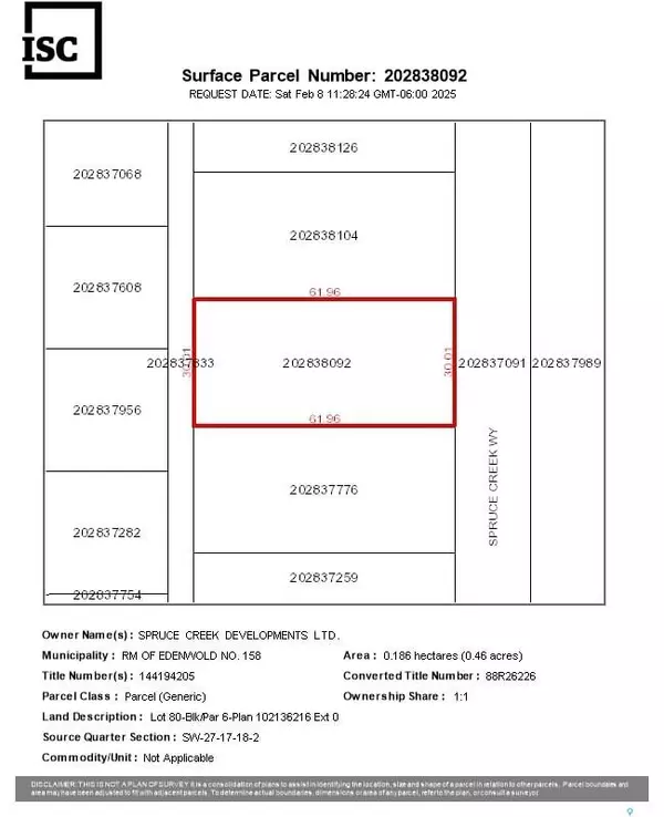 Edenwold Rm No. 158, SK S0G 3Z0,413 Spruce Creek WAY