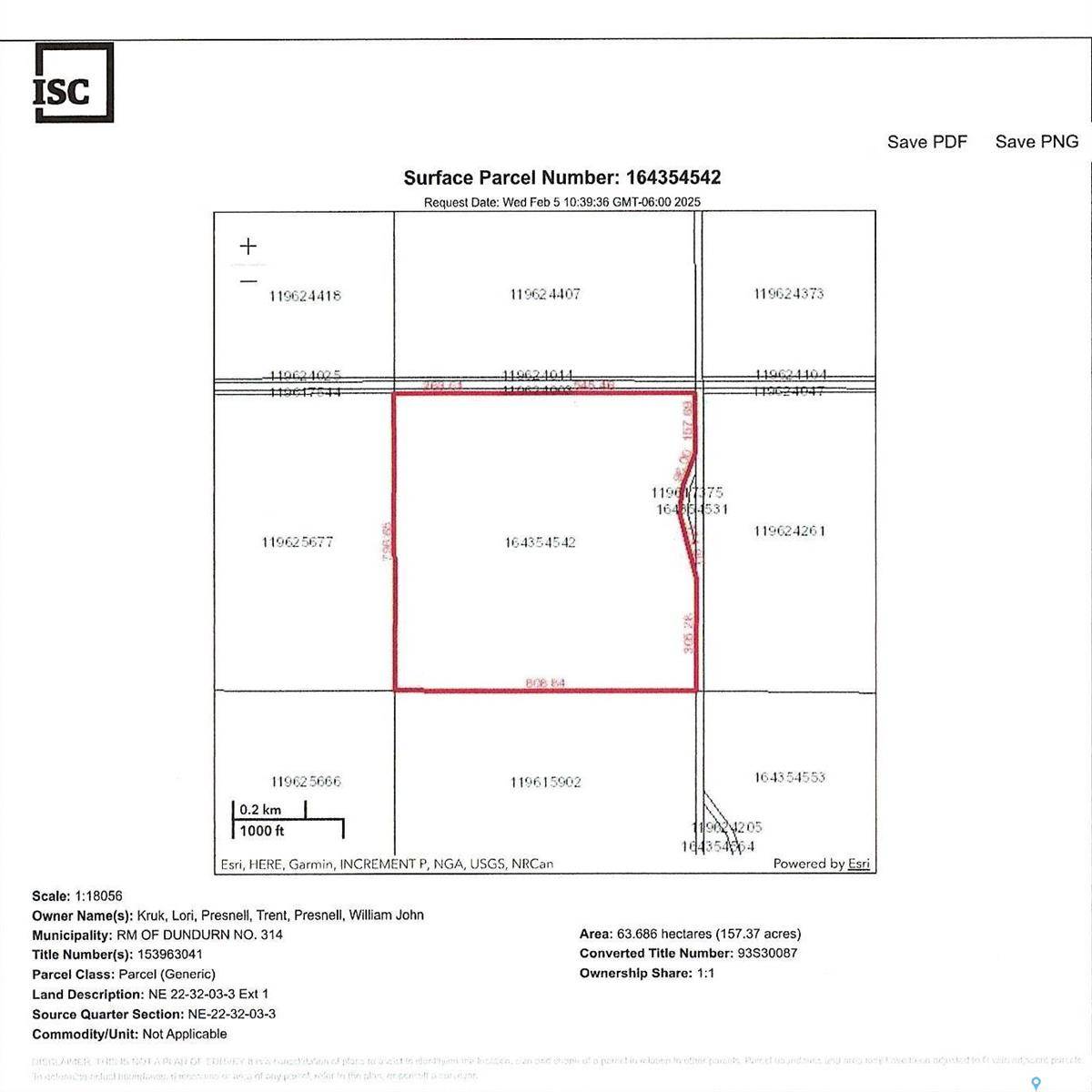 Rural Address, Dundurn Rm No. 314, SK S0K 1K0