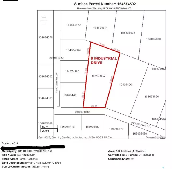 Emerald Park, SK S4L 1B6,9 INDUSTRIAL DRIVE