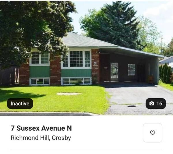 7 Sussex AVE, Richmond Hill, ON L4C 2E5