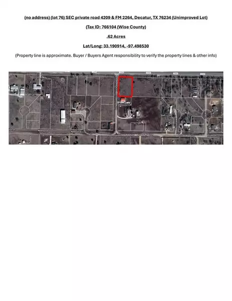 Lot 76 private road 4209 & FM 2264, Decatur, TX 76234