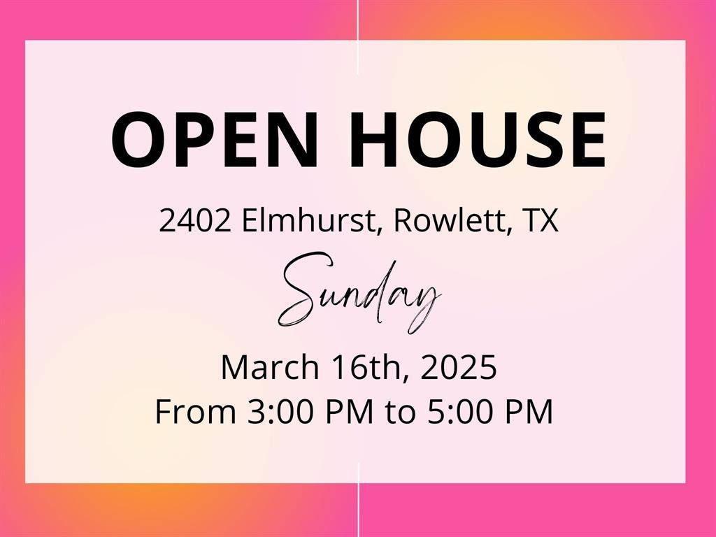 Rowlett, TX 75088,2402 Elmhurst Street