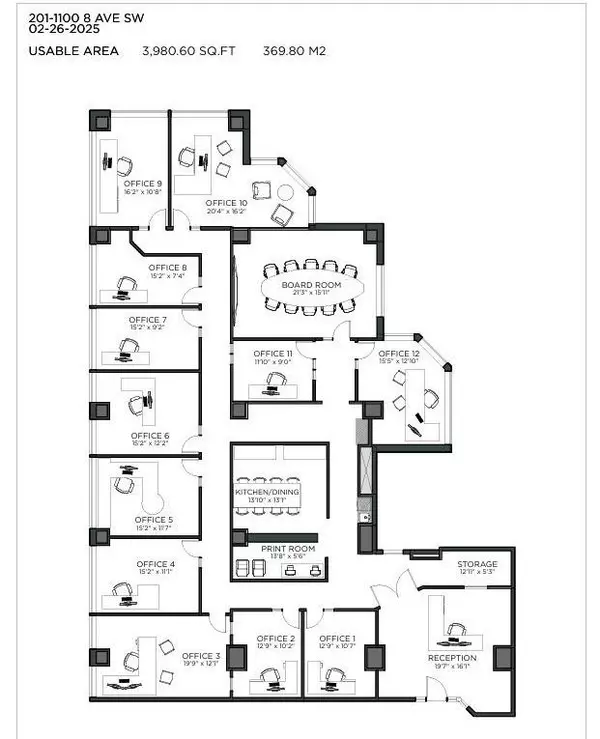 Calgary, AB T2P3T8,1100 8 AVE Southwest #201