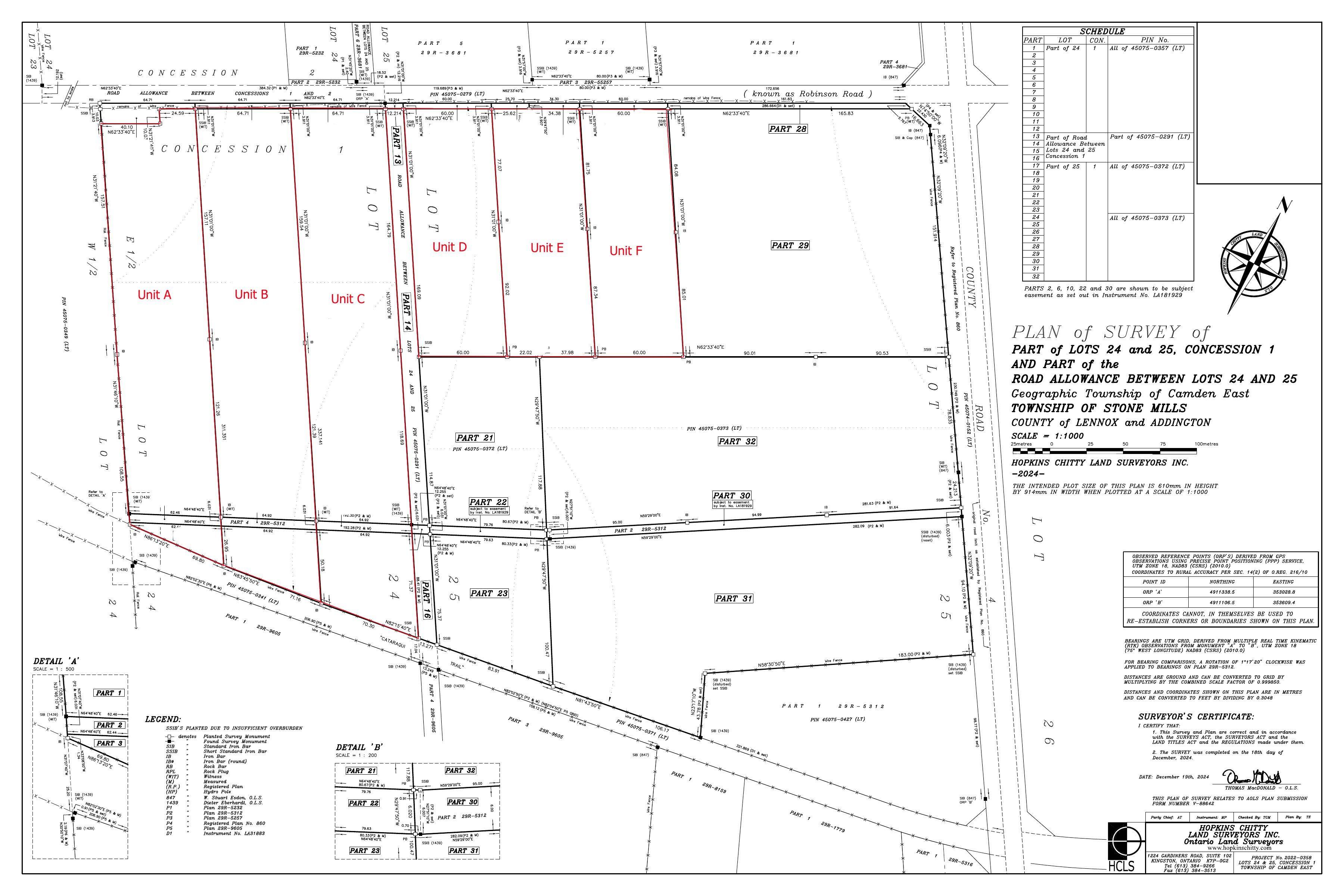 Stone Mills, ON K0K 3N0,0 Robinson RD #Unit D