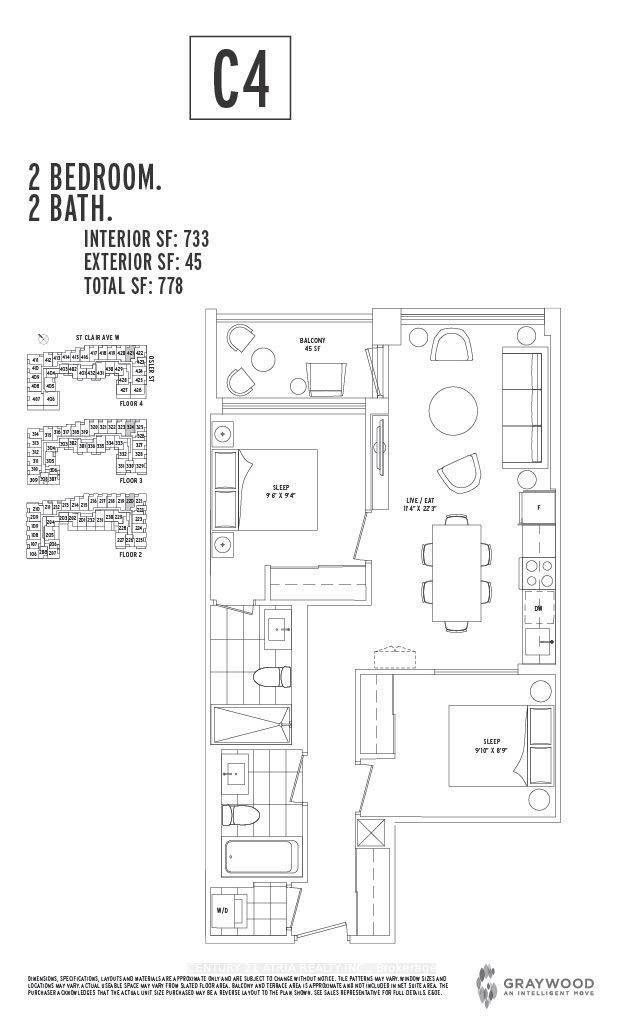 1787 St Clair AVE W #421, Toronto W03, ON M6N 0B7