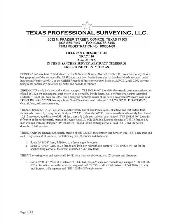 Oakwood, TX 75855,Tract 10 FCR 295