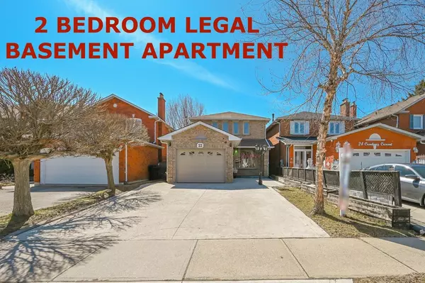 22 Cranberry CRES, Brampton, ON L6Y 4P7