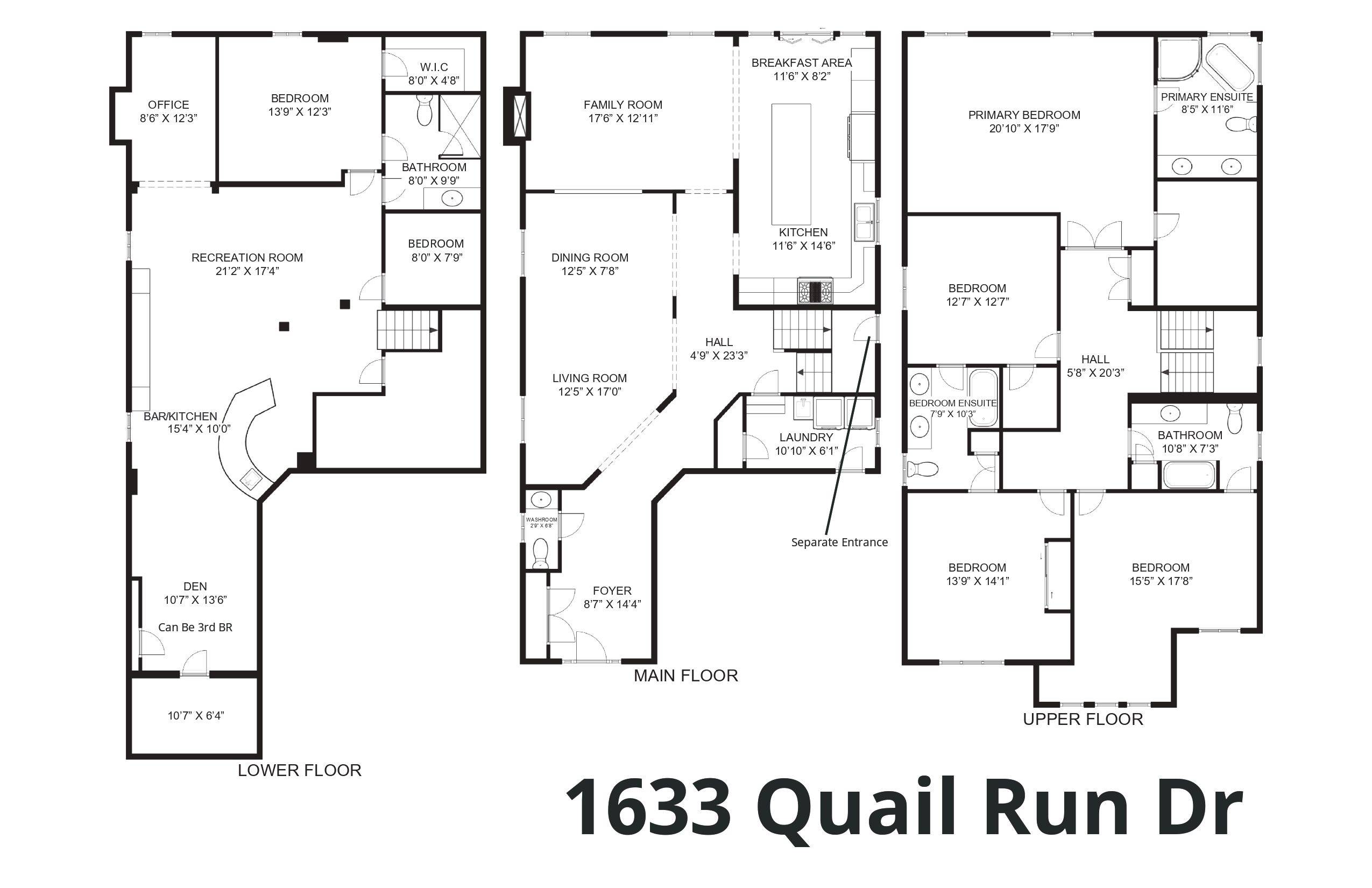 Oshawa, ON L1K 0L9,1633 Quail Run DR