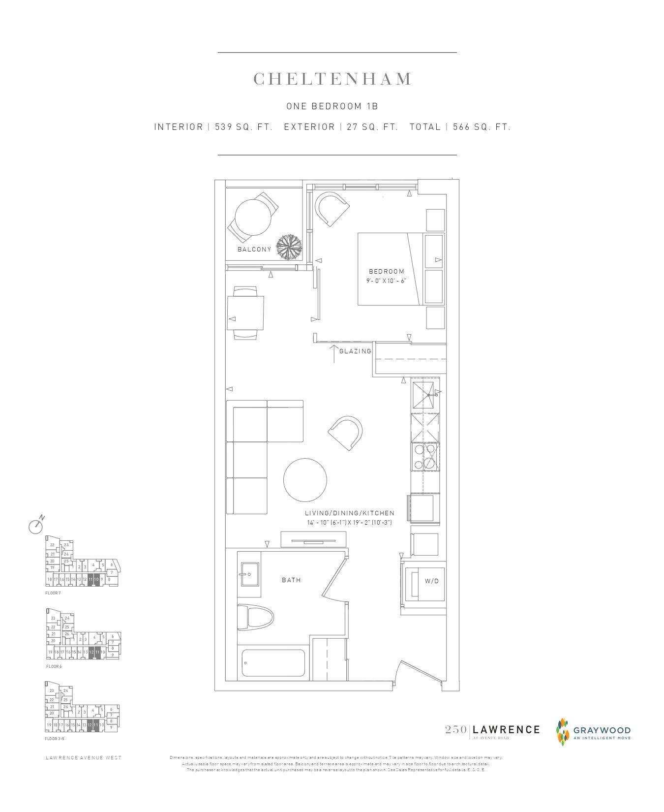 250 Lawrence AVE W #612, Toronto C04, ON M5M 1B1