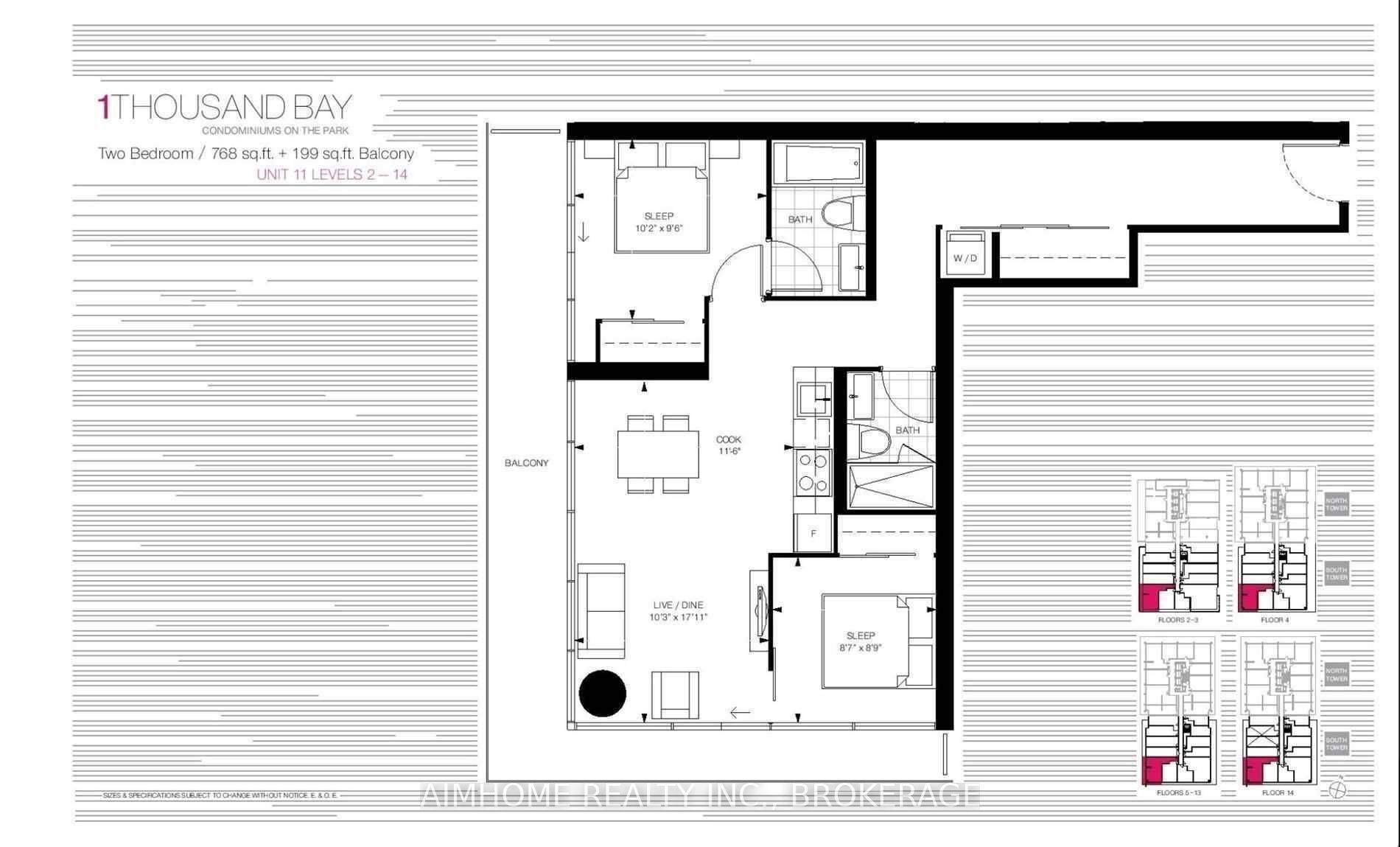 Toronto C01, ON M5S 0C5,57 St Joseph ST #1111