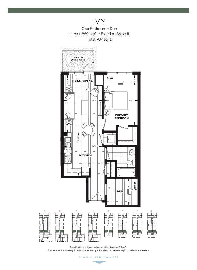 Hamilton, ON L8E 5B4,461 GREEN RD #606