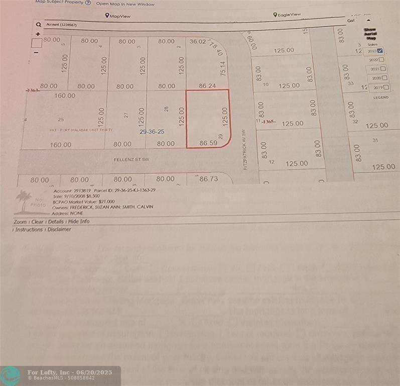 none Fellenz St SW, Fitpatrick Ave SW, Palm Bay, FL 32908